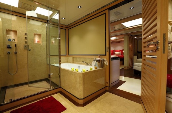 2 LADIES Rossinavi 152 Luxury Superyacht Main Bathroom
