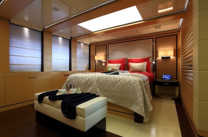2 LADIES Rossinavi 152 Luxury Superyacht Master Cabin