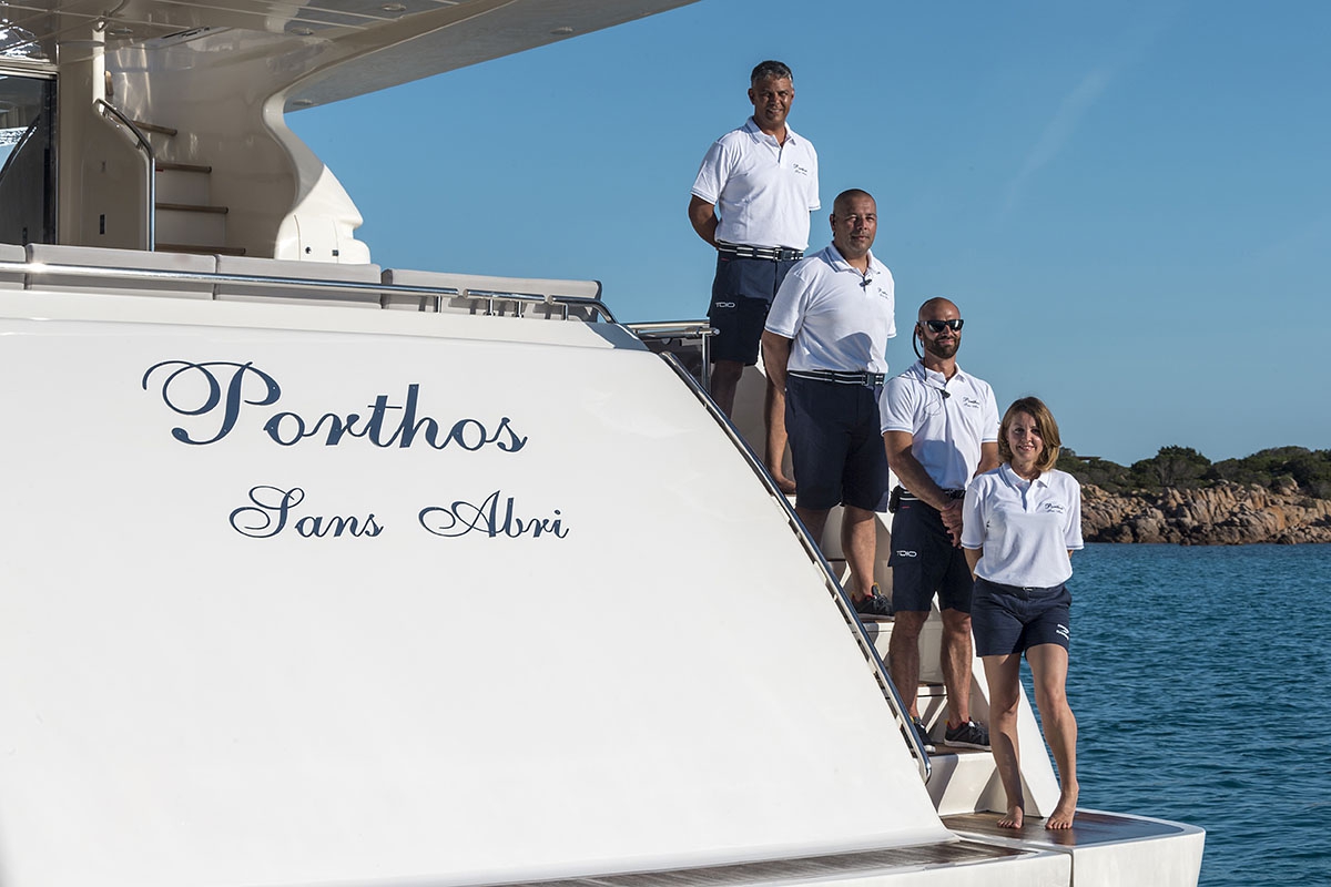 Porthos Sans Abri Ferretti Sardinia Crew