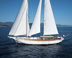 WHITE SOUL is a traditional white gulet with stunning modern interior design.