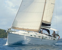 Beneteau Cyclades 50.4 at sail.