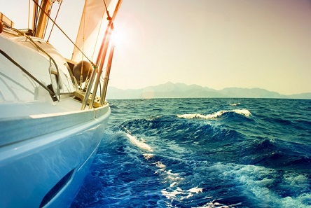 Get up close with the water when you charter a sailboat.