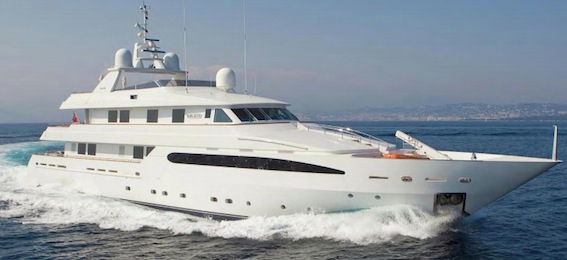 Super Luxurious Intermarine 146 BALAJU charter yacht cruising the Caribbean and Mediterranean waters