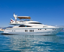 The perfect mix of style and space on this 24 metre Fairline Squadron