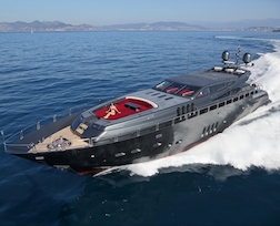 Dark, mysterious and bold design on this 34 metre Leopard