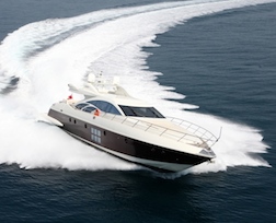 Sleek and sexy Azimut 86S cruising the Mediterranean