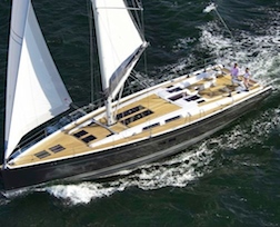 Beautiful deck spaces and fantastic visibility on this super-modern sailing yacht