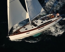 Modern and sleek Jeanneau sailing yacht cruising the BVI