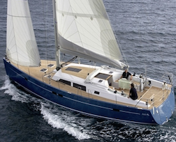 Performance sailing on this majestic Hanse 540 charter yacht