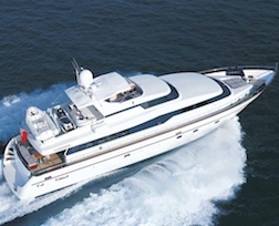 Spacious and sporty Mangusta 86 Luxury Motor Yacht
