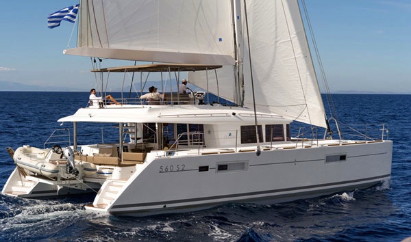 This Lagoon 560 S2 AMAZING LADY is available for charter in the BVI for Christmas.