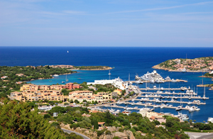 Yacht Charters in the gleaming port of Porto Cervo, Sardinia