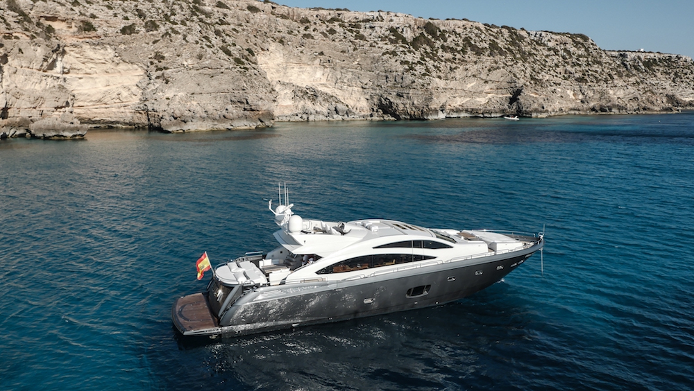Charter Yacht ALVIUM | Sunseeker Predator 84 | 4 Cabins | Ibiza Port | Formentera | Balearics