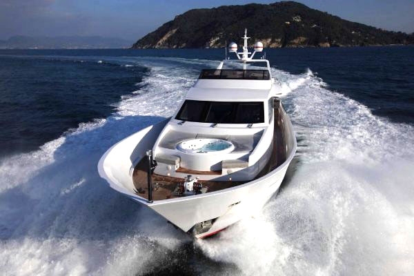 Charter Yacht AURORA | Tecnomar 100 | 5 Cabins | Athens | Mykonos | Lefkas | Greece