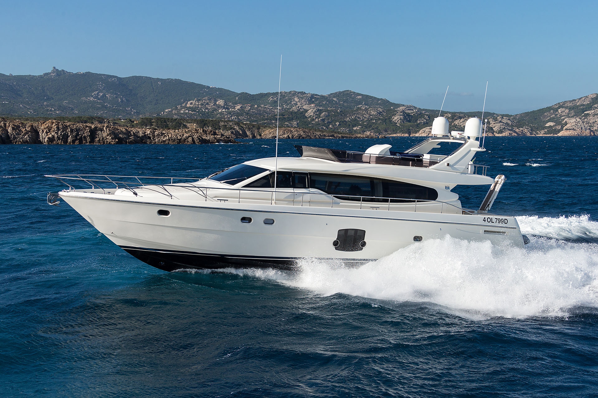 Charter Yacht D`ARTAGNAN | Ferretti 630 | 3 Cabins | Porto Cervo | Portisco | Bonifacio | Corsica