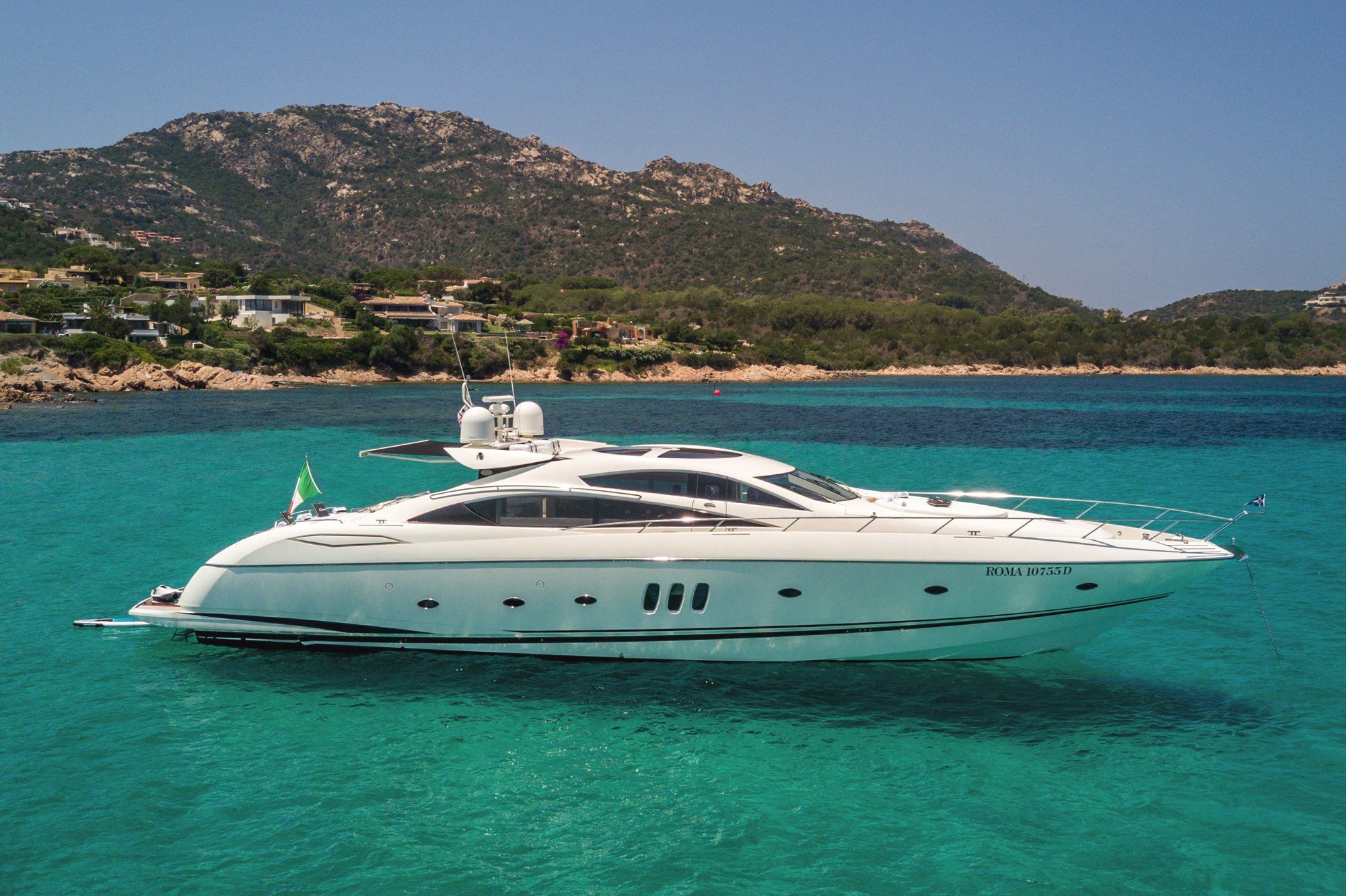 Charter Yacht OCTAVIA | Sunseeker Predator 82 | 4 Cabins | Porto Cervo | Poltu Quatu | Sardinia